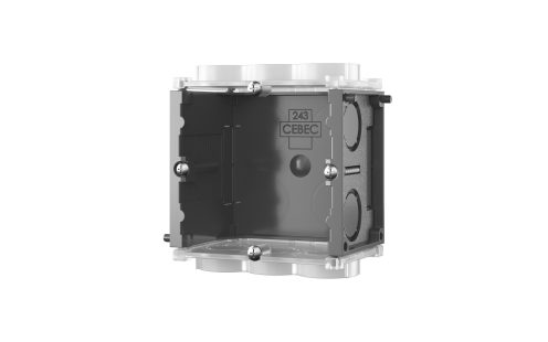 Inbouwdoos - 45 diep - 4 vijzen - B45V4