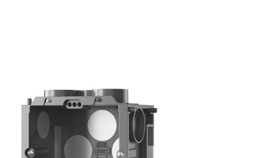 Inbouwdoos Luchtdicht - 45 diep - met vijzen - B45+