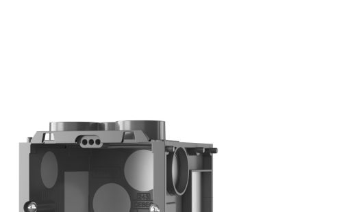 Inbouwdoos Luchtdicht - 65 diep - met vijzen - B65+