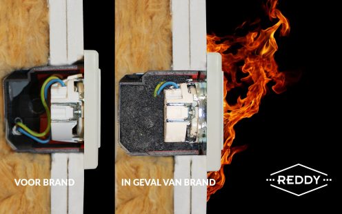 Preflex installation box fire proof application NL
