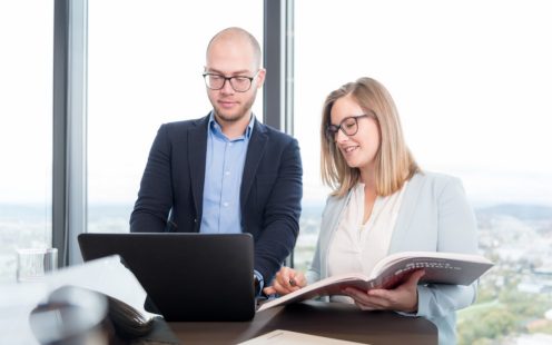 Employee in the office