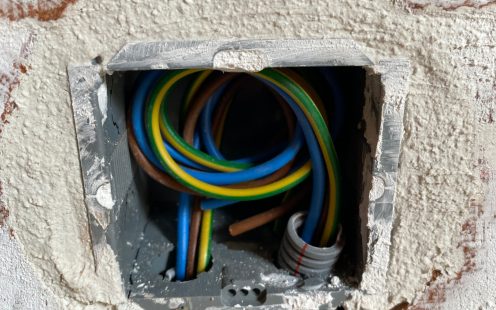 Preflex box with wiring in project 'Pulderbos'