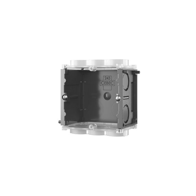 Inbouwdoos - 45 diep - vijzen horizontaal - B45VH