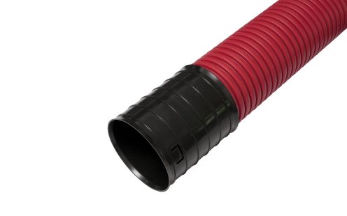 PE cableprotection pipe with socket corrugated red