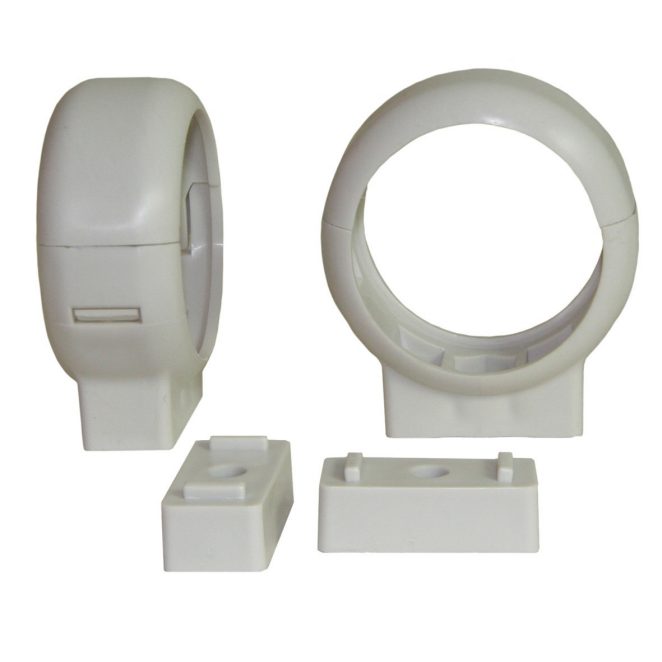 PP snap clamp hanger 40mm greywhite Smartline