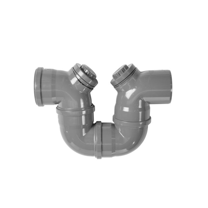 PVC U-Siphon grey