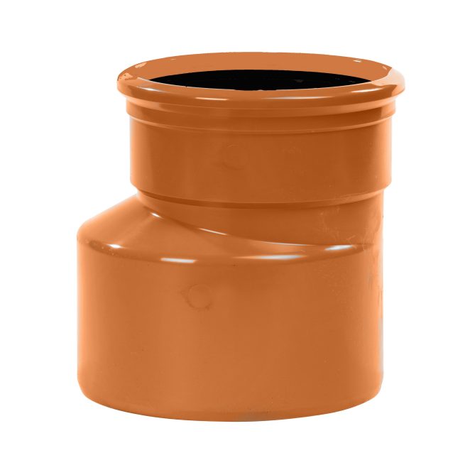 PVC Verloopstuk MS roodbruin buitenriolering