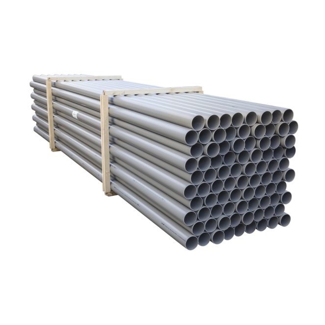 PVC smooth pipe grey