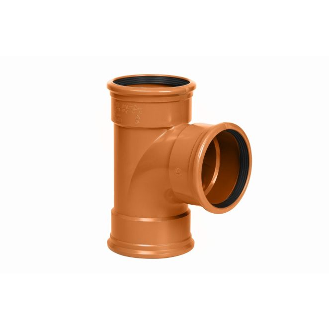 PVC branch 90° FF red-brown