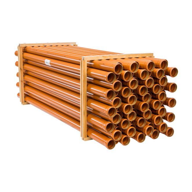 PVC Red-brown socket pipe