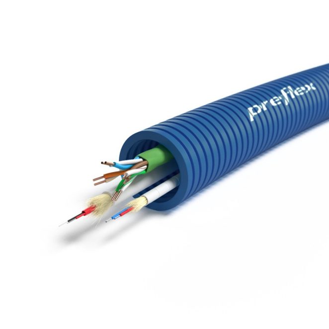 Preflex TELENET MINIFLEX 2x G.657.A1+ PROXIMUS MDIC 2x G.657.A2 + UTP CAT6