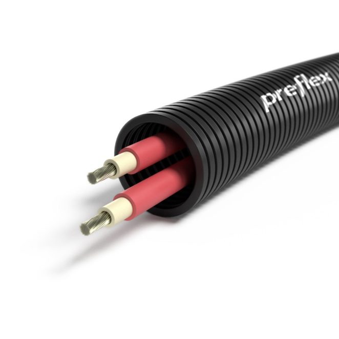 Preflex zwart 20mm 2x Solar 6 rood R100