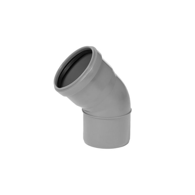 PP Compact grijs bocht 45