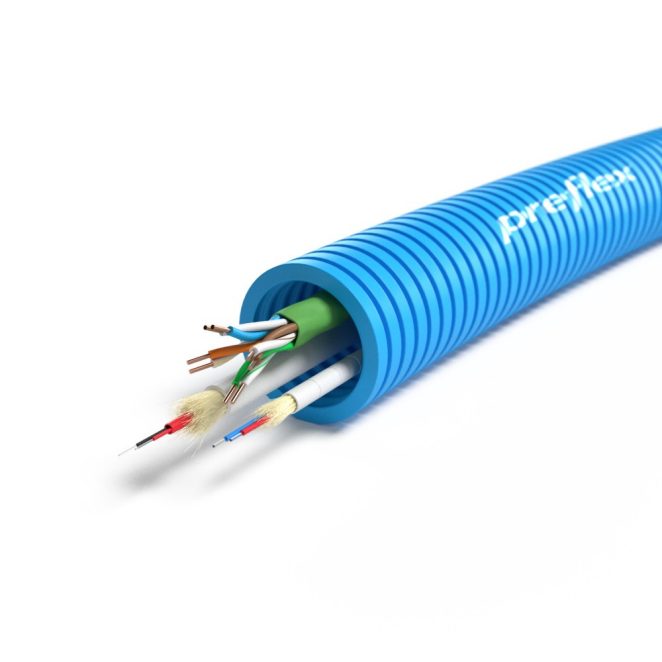 Preflex TELENET MINIFLEX 2x G.657.A1+ PROXIMUS MDIC 2x G.657.A2 + UTP CAT6 