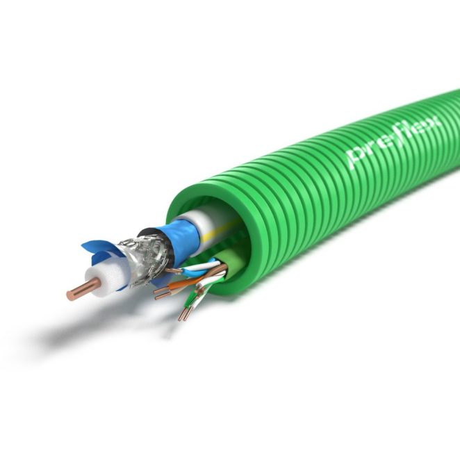 Preflex COAX Telenet/VOO indoor HIRSCHMANN -B2ca + UTP CAT6 -Cca