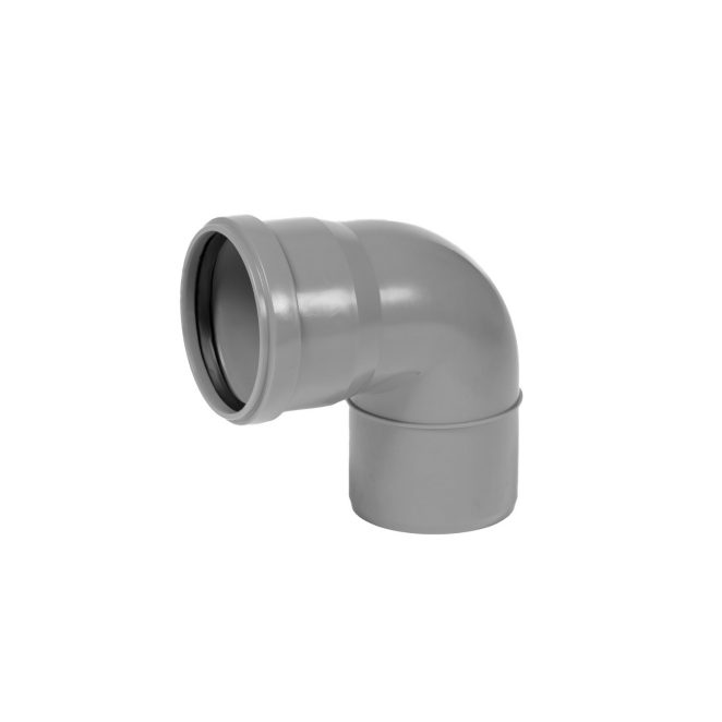 PP Compact grijs bocht 90