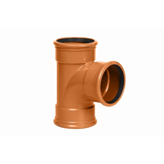 PVC branch 90° FF red-brown